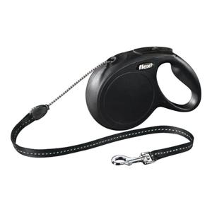 Flexi New Classic S Cord Cat/Dog Leash 5M - Black