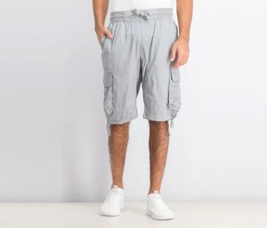 Mens Cargo Jogger Short  Light Grey