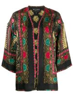 Etro all-over print jacket - Black