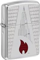 Zippo AE400612 167 Burj Khalifa Armor Chrome Windproof Lighter - 130004009
