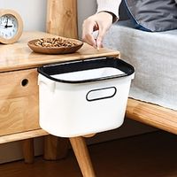 2pcs Wall Mounted Trash Can PP Material Kitchen White Minimalist Nordic Style Cabinet Door Hanging Garbage Can Household Mounted Uncovered Bathroom Storage Bin To Keep The Kitchen Clean And Orderly Lightinthebox - thumbnail