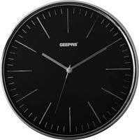 Geepas Wall Clock - Silent Non-Ticking, Round Decorative Wall Clock for Living Room, Bedroom-Black , White - GWC26012