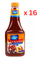 American Garden Tomato Ketchup Squeeze 24oz Pack Of 16