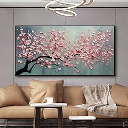 Mintura Handmade Tree Flowers Oil Paintings On Canvas Wall Art Decoration Modern Abstract Picture For Home Decor Rolled Frameless Unstretched Painting Lightinthebox