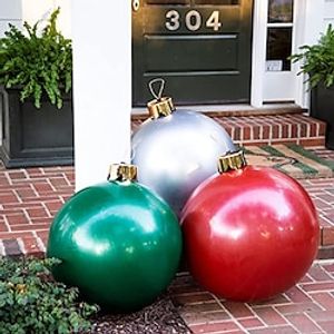 Christmas Balloons Inflatable Toy Christmas Decor Out Door Toys Merry Christmas Inflatable Ball Inflatable Christmas Ball Ornament Christmas Outdoor Decoration Ball Decoration Lightinthebox