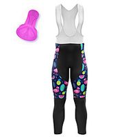 21Grams Women's Cycling Bib Tights Bike Bib Tights Quick Dry Moisture Wicking Sports Flamingo 3D Fruit Dark Blue Mountain Bike MTB Road Bike Cycling Clothing Apparel Bike Wear  Athleisure Lightinthebox - thumbnail