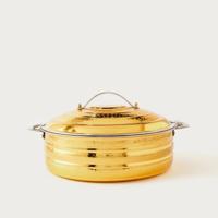 Textured Stainless Steel Hot Pot with Lid