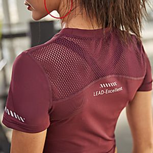 Women's Tee  T-shirt Mesh Crew Neck Spandex Sport Athleisure T Shirt Top Short Sleeves Quick Dry Breathable Soft Comfortable Exercise  Fitness Running Everyday Use Casual Daily Outdoor Exercising Lightinthebox