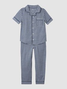 Kids Gingham Print PJ Set