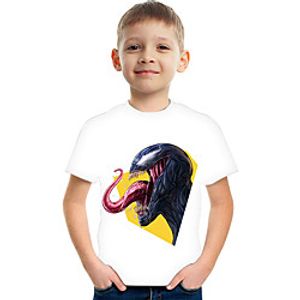 Kids Boys' T shirt Tee Short Sleeve Graphic Children Tops Active Black 3-12 Years Lightinthebox