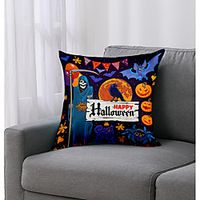 Halloween Double Side Cushion Cover 1PC Soft Decorative Square Throw Pillow Cover Cushion Case Pillowcase for Bedroom Livingroom Superior Quality Machine Washable Indoor Cushion for Sofa Couch Bed Chair Lightinthebox - thumbnail