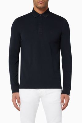 Circle Logo Stretch Cotton Polo Circle Logo Stretch Cotton Polo