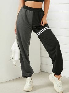 Black Patchwork Side Pockets Pants