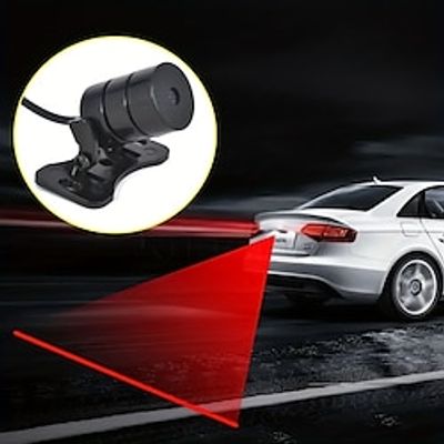 Car LED Laser Fog Light Motorcycle Tail Lamp Vehicle Anti-Collision Taillight Brake Braking Warning Lamps Auto Accessories Lightinthebox