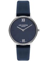 Lee Cooper Women's Y120F1 Movement Watch, Analog Display and Leather Strap, Blue - LC07712.399