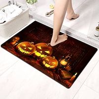 Halloween Pattern Diatomaceous Earth Bath Mat Super Absorbent Bathroom Rug  New Design Lightinthebox - thumbnail