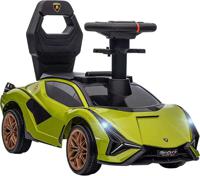 Megastar Licensed Lamborghini Sian fkp 37 Kids Ride On Push Car, Ride Racer, Foot-to-Floor Sliding Car With Music, Headlights, Under Seat Storage, For 18-48 Months, Green - Loby -996 green (UAE Delivery Only)