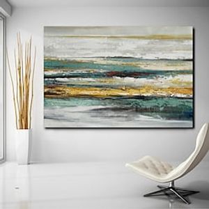Wall Art Canvas Prints Painting Artwork Picture Abstract Knife PaintingGray Landscape Home Decoration Decor Rolled Canvas No Frame Unframed Unstretched miniinthebox