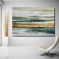 Wall Art Canvas Prints Painting Artwork Picture Abstract Knife PaintingGray Landscape Home Decoration Decor Rolled Canvas No Frame Unframed Unstretched miniinthebox - thumbnail