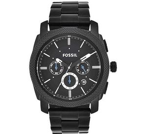 Fossil Machine Mid-Size Chronograph Brown Leather Watch - FS4552