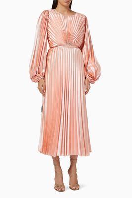 Metallic Plisse Dress Metallic Plisse Dress