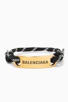 Plate Bracelet in Polyester-Cotton & Brass Plate Bracelet in Polyester-Cotton & Brass