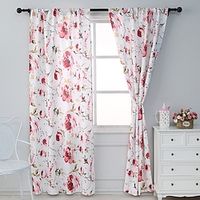Flower Curtain Drapes for Living Room, Farmhouse Curtain Panels For Bedroom Door Kitchen Window Treatments Thermal Insulated Room Darkening Lightinthebox - thumbnail