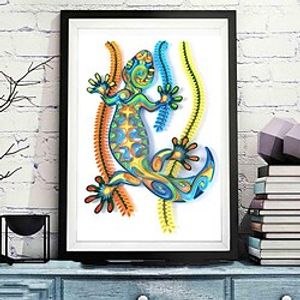 3D Chameleon Quilling Paper Filigree Paintings Wall Decor DIY Quilling Paper Crafts Gifts DIY Quilling Paper Tools Kits Lightinthebox