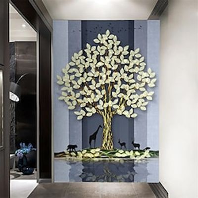 3d Murals Porch Fortune Tree Home Decoration Comtemporary Classic Wall Covering Canvas Material Self adhesive Wallpaper Mural Wall Cloth miniinthebox
