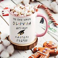 1pc Unique Graduation Gift - Cute Master Degree Mug For Tea Coffee And Hot Cocoa Lovers For Cafes/ Restaurants 11oz Lightinthebox