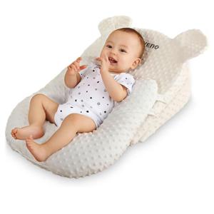 Sunveno Portable Baby Anti - Spill Milk U Shape Pillow With 10 & 15 Slope Pad SN_US1015DP_WH