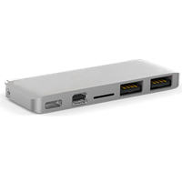 HyperDrive USB-C Hub with Mini DisplayPort, Silver - thumbnail