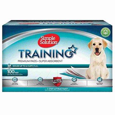 Simple Solution Premium Dog And Puppy Training Pads, Pack Of 100