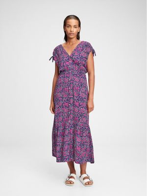 Ruched Shoulder Maxi Dress Ruched Shoulder Maxi Dress