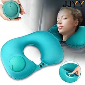 Inflatable U Shaped Pillow Neck Car Head Rest Air Cushion For Travel Office Nap Rest Air Pillow Stonego Home Tools Lightinthebox