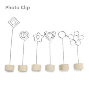 Natural Wood Memo Pincer Clips Paper Photo Clip Holder Wooden Small Clamps Stand for Office Supplies