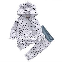 2pcs Polka Dot Baby Girls Clothing Set