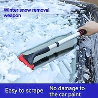 Car Snow Removal Shovel Effortlessly Removes Snow And Ice From The Windshield Using This Durable Car Ice Scraper And Snow Removal Shovel Lightinthebox - thumbnail