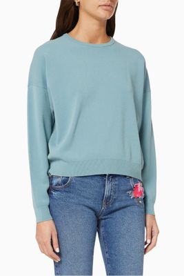 EA Jacquard Logo Knit Sweatshirt EA Jacquard Logo Knit Sweatshirt