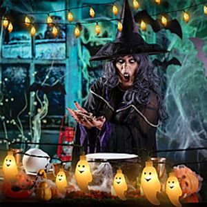 1.5m 6m String Lights 10/40 LEDs 1 set Warm White White Multi Color Halloween Waterproof Funny Decorative AA Batteries Powered miniinthebox