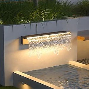 LED Wall Sconce Lighting Fixture IP65 Waterproof Rustproof Aluminum Glass Lantern Wall Lamp Lantern Courtyard Garden Balcony Villa Decorative Lights 110-240V Lightinthebox