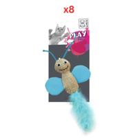 M-PETS Butterfly Cat Toy Assorted Colors (Pack Of 8) M-PETS Butterfly Cat Toy Assorted Colors (Pack Of 8)