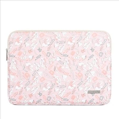 Laptop Sleeves 12" 14" 13" inch Compatible with Macbook Air Pro, HP, Dell, Lenovo, Asus, Acer, Chromebook Notebook Carrying Case Cover Waterpoof Shock Proof PU Leather Floral Botanical for Travel Lightinthebox
