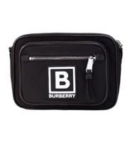 Burberry Paddy Small Black Nylon Logo Camera Belt Fanny Pack Bag - 56156