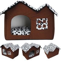 Portable Luxury Pet Dog Cat Bed House Warm Mat - thumbnail