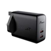 Acefast Fast Charge Wall Charger A12 PD40W (2xUSB-C) UK, Black