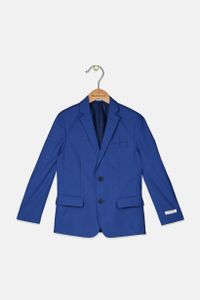 Big Boys Solid Textured Weave Suit Jacket  Bold Blue