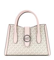 Michael Kors Gabby Small Powder Blush PVC Top Zip Satchel Crossbody Bag (85370)