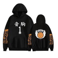 Haikyuu Hoodie Cartoon Back To School Anime Front Pocket Graphic Hoodie For Couple's Men's Women's Adults' Hot Stamping Casual Daily Lightinthebox