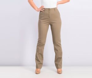 Womens Mid Rise Pants  Tan